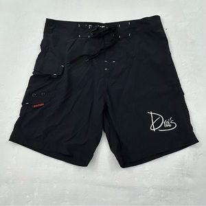 Drais Day/Night Club Las Vegas Swim Beach Black Maui Rippers Board Shorts Men 34